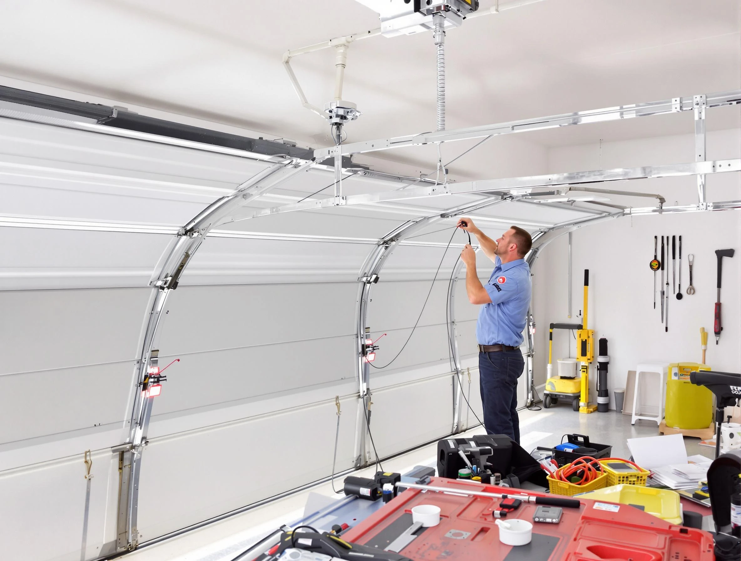 Garage door cable repair service by Plymouth Garage Door Repair in Plymouth
