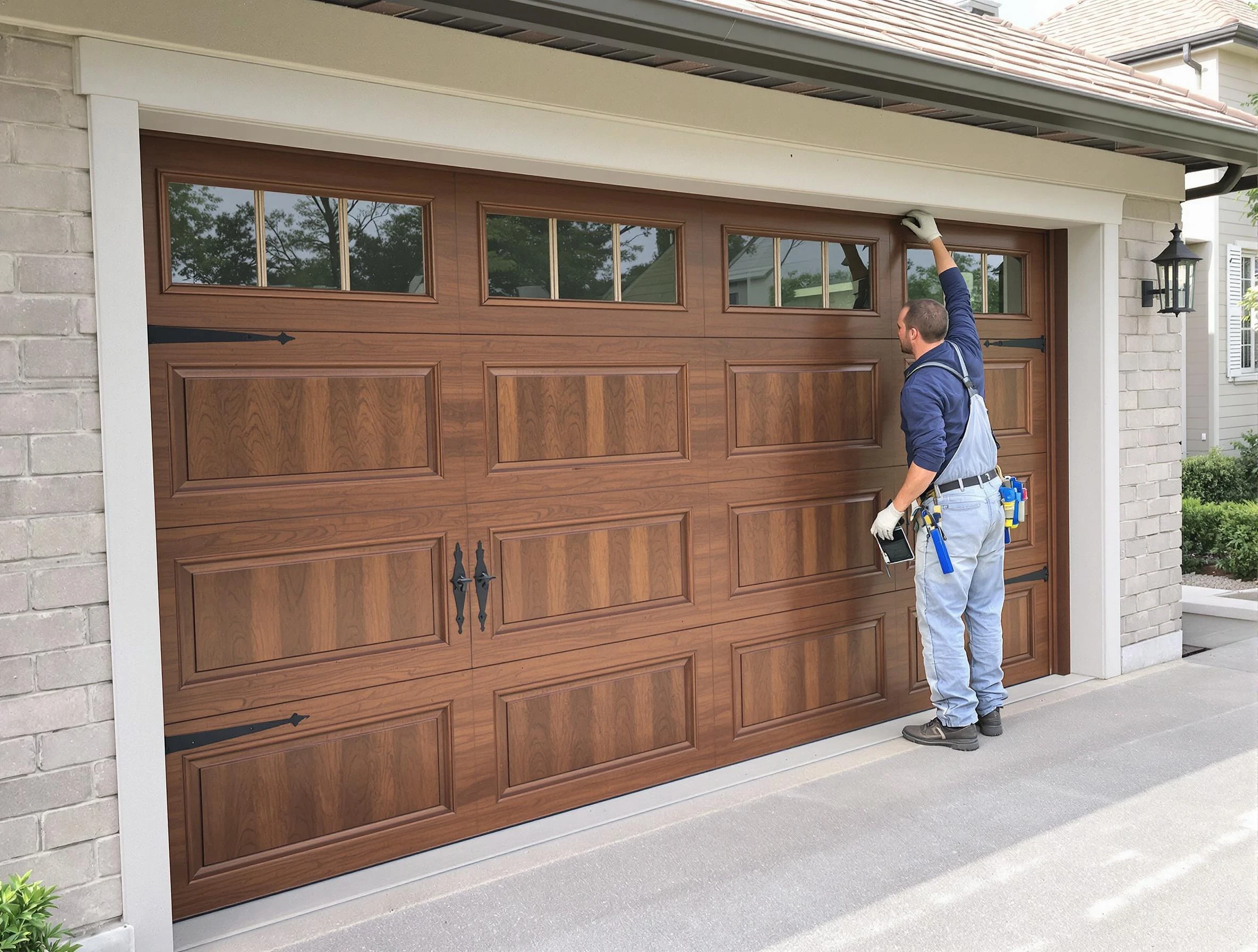 Custom garage door showcase by Plymouth Garage Door Repair in Plymouth