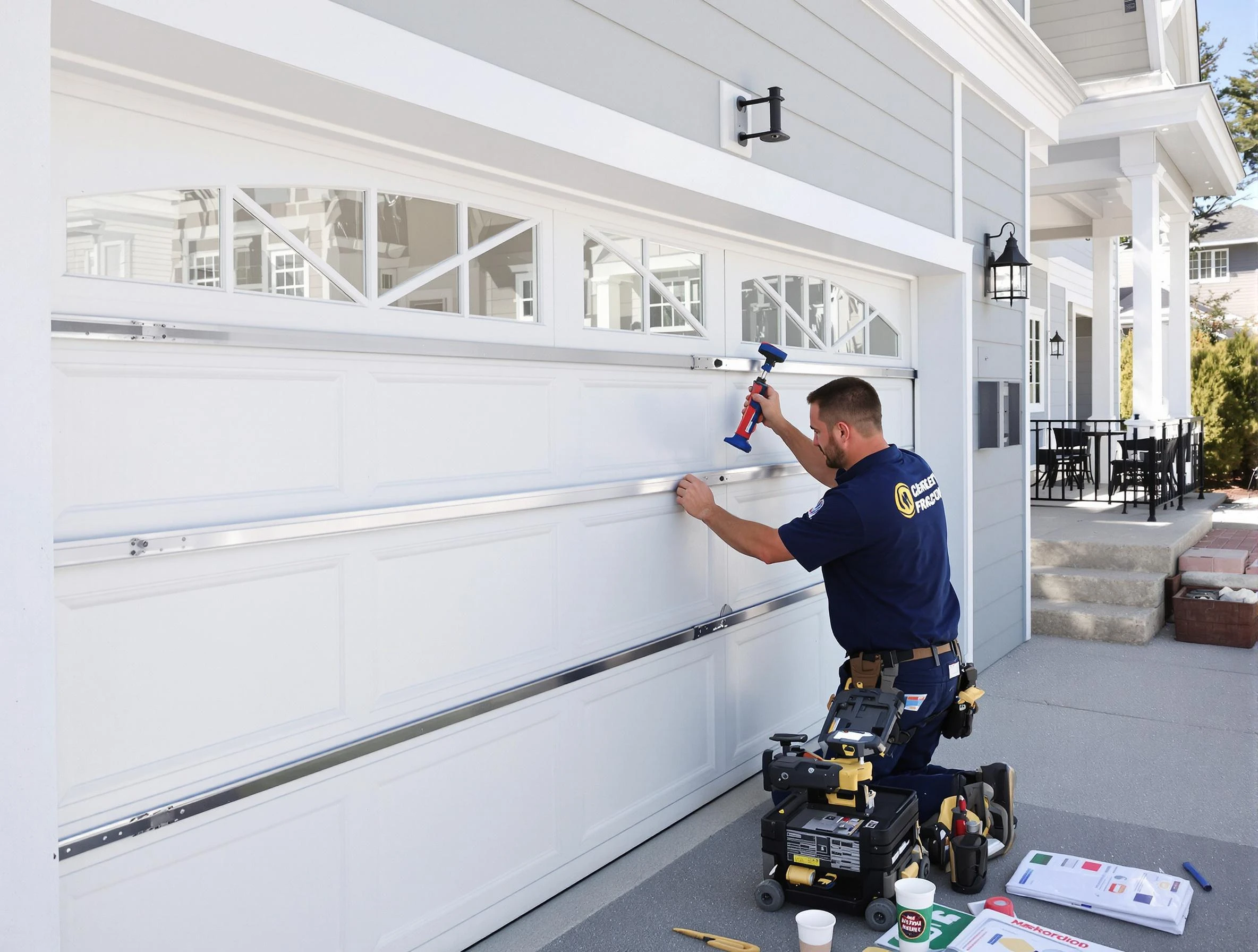 Professional garage door installation by Plymouth Garage Door Repair in Plymouth
