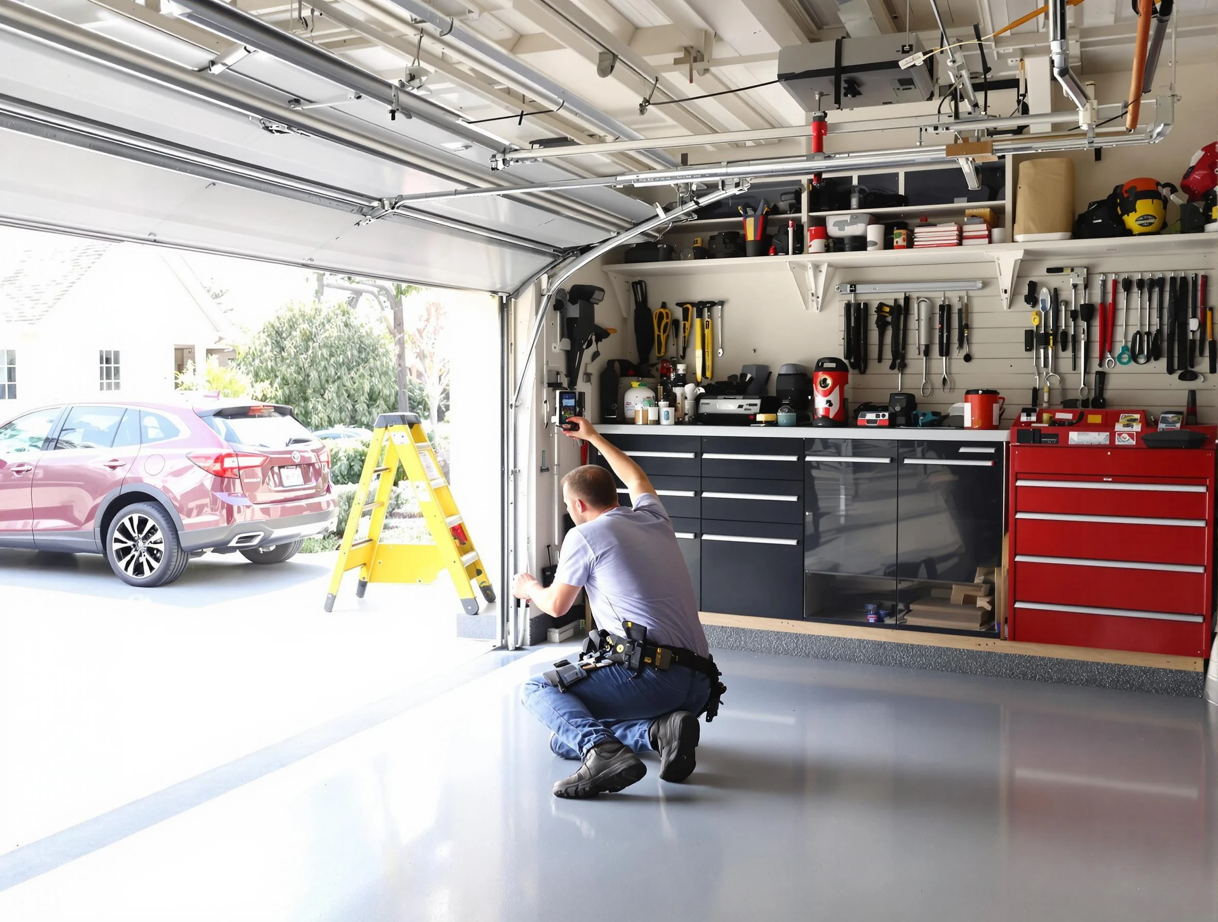 Local garage door repair service by Plymouth Garage Door Repair in Plymouth