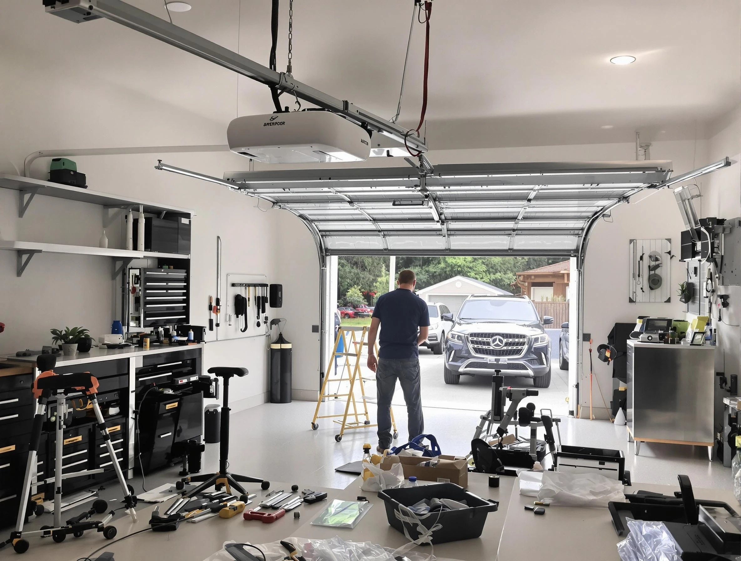 Garage door opener installation by Plymouth Garage Door Repair in Plymouth