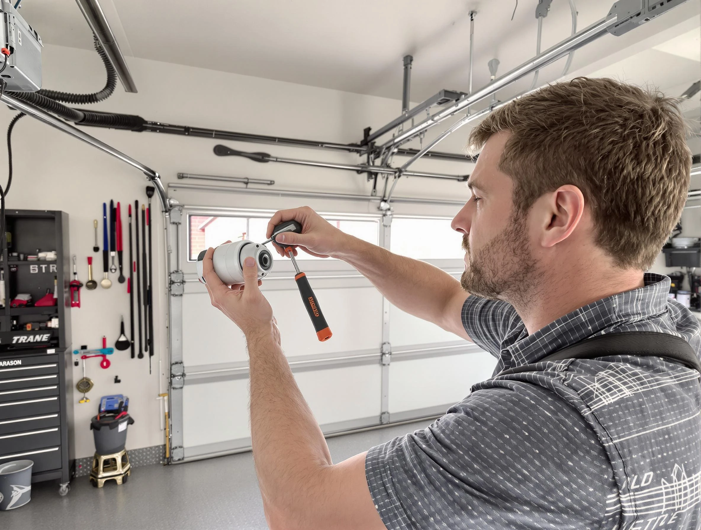 Garage door opener repair service by Plymouth Garage Door Repair in Plymouth